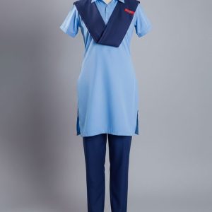 Girls Light Blue School Uniform